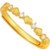 Trendy Acer royal gold diamond ring solid gold diamond ring hand ornaments inlaid with love ring for women birthday gift