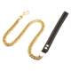 17MM wide double ring six-sided grinding large dog load-bearing titanium steel stainless steel pet dog leash genuine leather dog leash