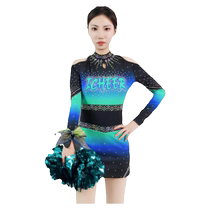 Love new gradient printing cheerleader racing costume campus team match custom men and women