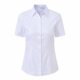 Slim fit workwear short-sleeved cotton striped white shirt