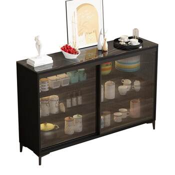 Light luxury slate storage sideboard changhong glass
