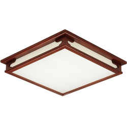 Modern simplicity new Chinese -style ceiling lamp rectangular living room light bedroom solid wood lamp office lamp LED customization