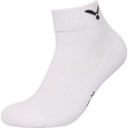 三双victor胜利羽毛球袜男加厚毛巾底吸汗运动短筒中筒船袜威克多