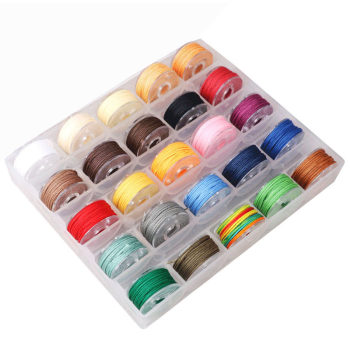 Handmade wax thread braided leather wax thread 25 colors round braided wax rope for hand sewing 0.55mm hand rope diy color