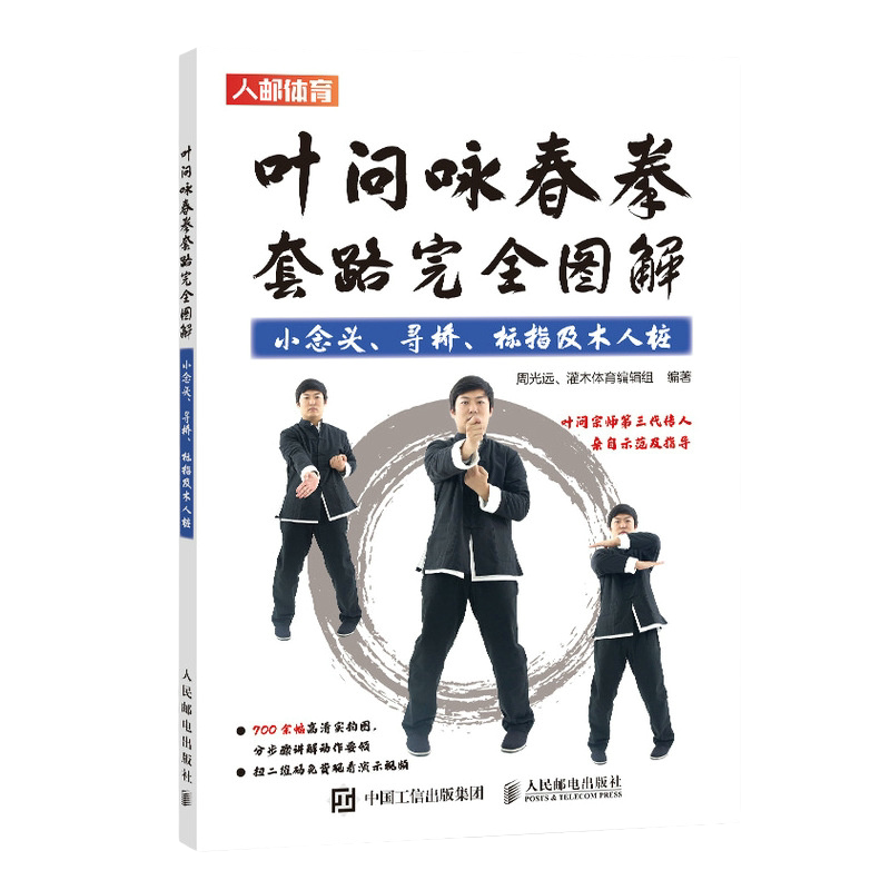 葉問詠春拳套路完全圖解小念頭尋橋標指及木人樁詠春拳書籍