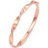 Saturday blessing 18K gold water ripple ring fresh
