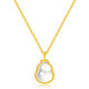 Harmonious color pendant 18k gold and jadeite