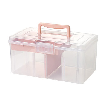 Tea set storage box hand-held dustproof outdoor travel partition