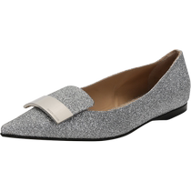 (Self-operated) Sergio Rossi Womens pointed-toe flat shoes A78960 MTE101