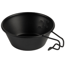 Thous Winds 1 000 Vent léger Black Camping Snow Pull Bowls Portable Stainless Steel Bowls Outdoor Picnic Bowls Tableware