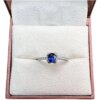 Natural royal blue sapphire ring 4 x 5 925 silver finely inlaid fashionable luxury colored gemstone jewelry