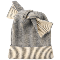 MUJI IDEE womens wool double-sided woolen hat warm new product