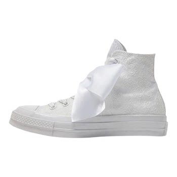 Converse ໃໝ່ 1970s samsung high-top white silk bow casual white shoes canvas shoes a07078c