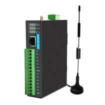 Industrial grade 4G plug-in card router full network 4G DTU active polling 6-way RS485 to 4G wireless mobile router Modbus gateway 6 serial server network port to 4G module