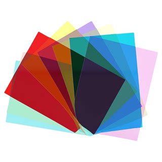 Colored cellophane handmade transparent light-transmitting a4 hard sheet