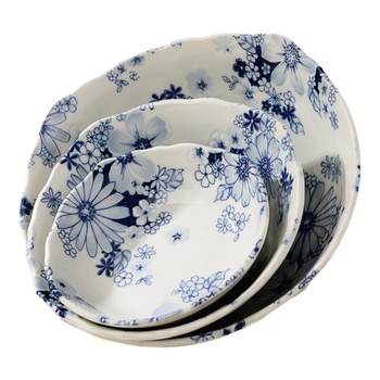 Minoyaki japanese tableware imported ceramic bowl underglaze color