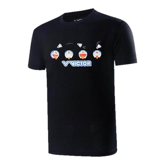 Victor Victory 2025 Doraemon joint new badminton clothing children's sports summer easy-drying T-501JR