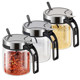 No clumping! 304 stainless steel lid kitchen seasoning jar
