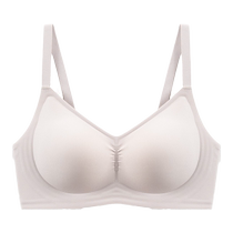 Catman Seamless Underwear Womens Small Breast Gathering Pulling and Retracting Secondary Breasts Anti-Sagging Upper Support Fixed Cup Soft Support Bra
