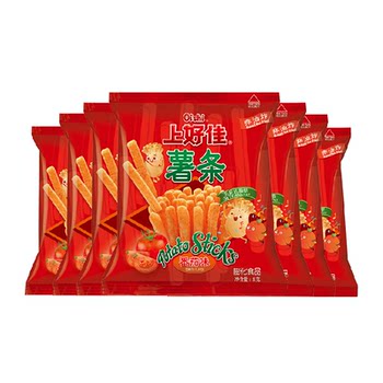 Shanghaojia tomato flavored french fries snacks 6g 20 bags