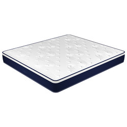 Blue memory foam box natural latex mattress Simmons compression home independent spring 20CM thickened soft cushion