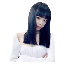 Comic bangs wig piece for women with long hair and full tail piece full real hair head replacement piece to cover white hair and increase hair volume