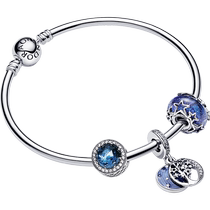 Pandora Pandora Star River Wraparound Bracelet Suit 925 Silver Blue Light Lavish Niche