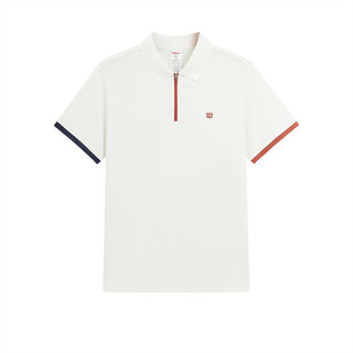 Wilson威尔胜官方25夏季男士撞色吸湿速干网球运动针织短袖POLO衫