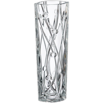 (Autonome) Vase en verre cristal importé transparent lumière nordique luxe simple fleurs séchées haut de gamme arrangement de fleurs salon