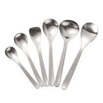 (Travailleur autonome) Saule en acier inoxydable Spoon Soup Spoon High Temperature Resistant Western Meal Spoon Stir Stick Coffee Spoon Cutlery Cutlery