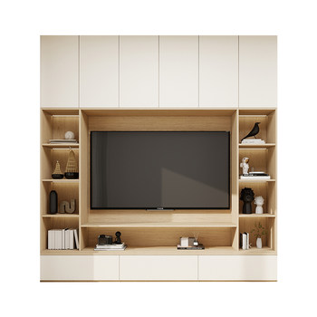 Haolaike light custom tv cabinet floor-standing small apartment modern simple tv cabinet home living room storage storage cabinet