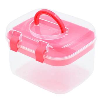 Free shipping color tool parts portable double storage box