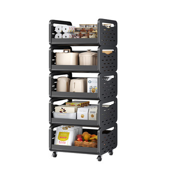 Increase the diameter and store floor-standing multi-layer vegetable rack