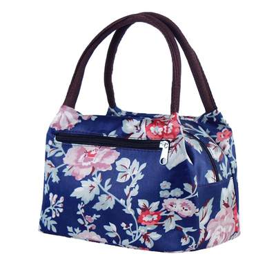 Waterproof lightweight canvas handbag handbag mother small cloth bag mommy cloth bag work hand bag lunch box lunch bag