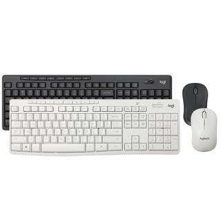 Logitech MK295 mute wireless mouse keyboard set key mouse computer notebook desktop home office typing