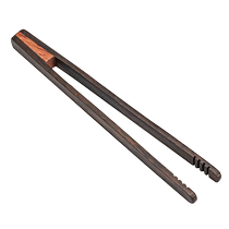 Tangfeng ebony solid wood tea clip Kung Fu tea set accessories tea ceremony non-slip cup clip tea drinking tools tea tweezers cup washing clip