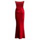 IRISY Bridal Strapless Engagement Dress Red Dressing Gown