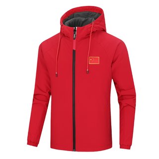 中国队运动棉衣冬季加绒夹克小棉服加厚棉袄外套男女款跑步服冬装