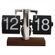 Light luxury automatic page turn clock desktop ornaments retro mechanical watch table top digital watch creative living room decoration