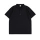 Black and powerful large size men's ice silk cool POLO shirt