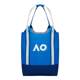 AO澳网单肩包网球周边网球包羽毛球包蓝色托特包运动简约飞织包