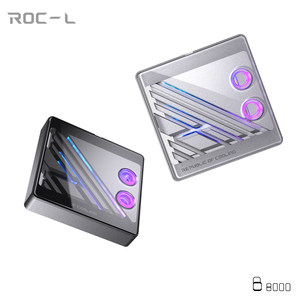 BOOO ROC-L分体式CPU水冷头1851 /AM5金属曲面钢化玻璃0.08水道