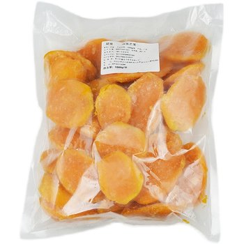 Mango pulp, freshly caught in the morning and frozen in season