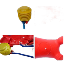 Childrens small deer horse plastic inflatable mount bounces soft rubber deer rubber horse for primary school students small wooden horse rubber ride