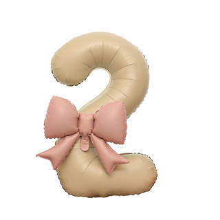Birthday bow number balloon scene decoration arrangement