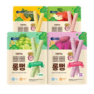 韩国进口bebecook长米条米棒饼干儿童健康休闲零食哄娃小吃食品*4