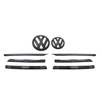 Black Warrior 17-24 Tiguan L grille trim modified Black Warrior grille decorative frame car low configuration upgrade