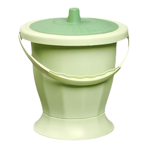 The elderly get up at night toilet mobile toilet high-foot spittoon home bedroom with cover thickened size urinal urinal