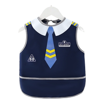 Baby smock summer childrens waterproof apron womens thin baby sleeveless vest-style bib anti-dirty reverse wear protective clothing