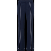 PORTS spring womens triacetate topstitched mid-slit flared wide-leg pants LL8P006NWB011